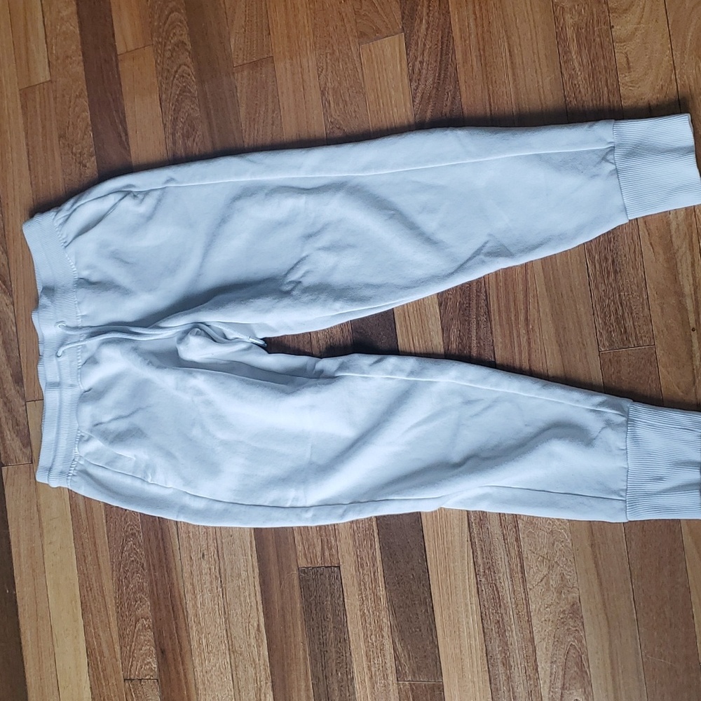 Juniors white sweatpants